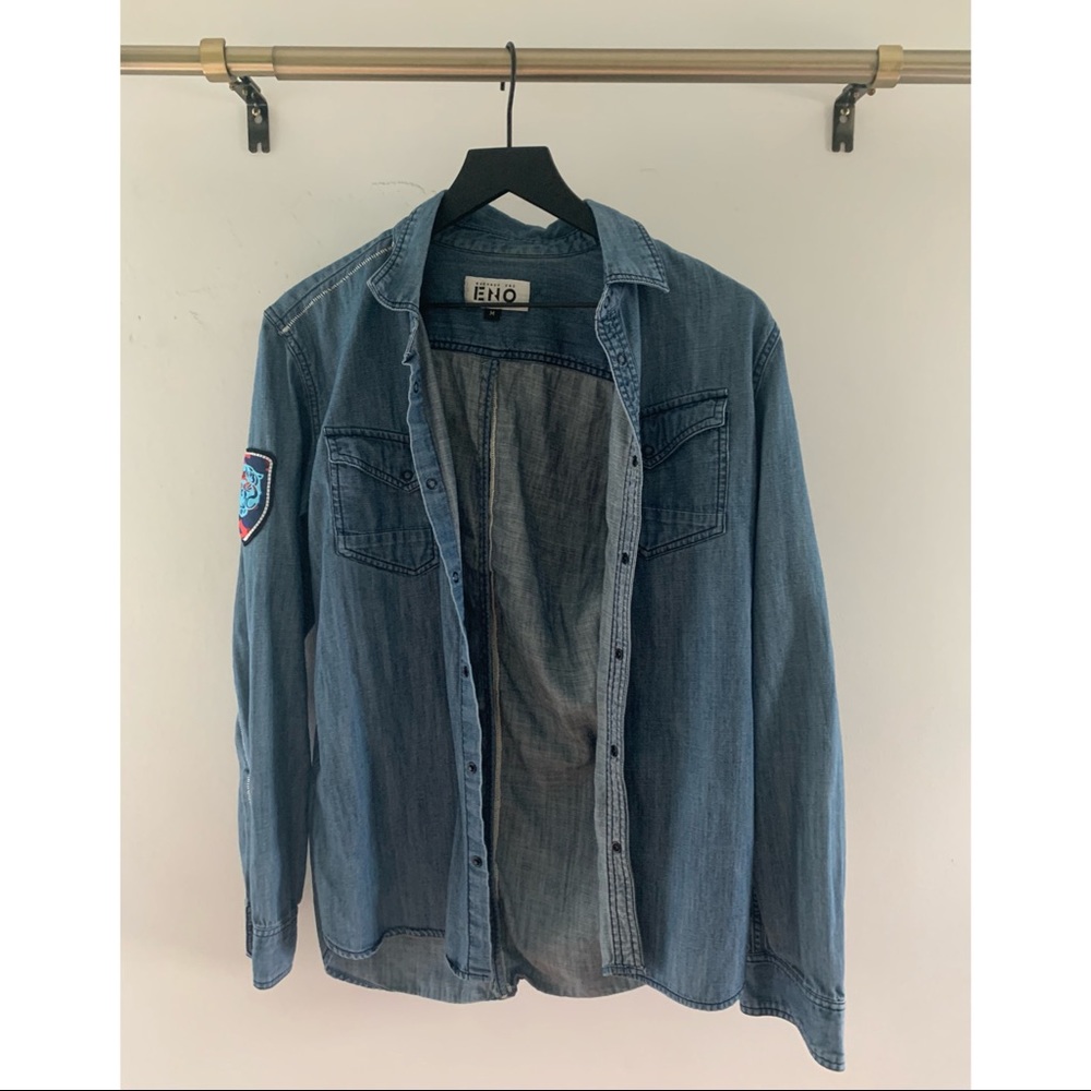 ENO denim button up long sleeve
